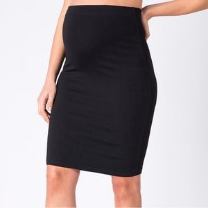Seraphine Black Bodycon Maternity Skirt Small